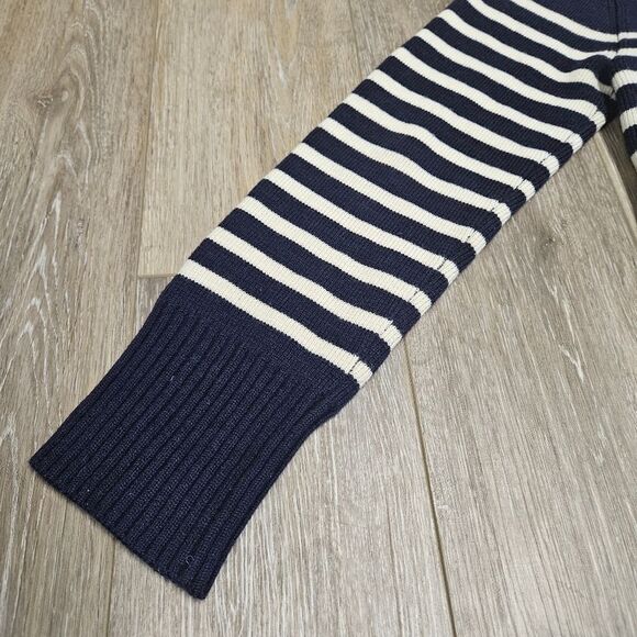 Tara Jarmon Blue and White Crew Neck Sweater - Picture 8 of 10